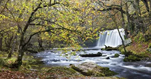 Scwd Ddwli waterfall on the Nedd Fechan river near Ystradfellte, Brecon Beacons National Scwd Ddwli waterfall on the Nedd Fechan river near Ystradfellte, Brecon Beacons National