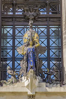 Selfridges Clock, Queen of Time Print London UK