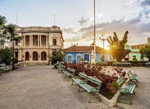 Serafin Sanchez Park at sunset, Sancti Spiritus, Sancti Spiritus Province, Cuba Serafin Sanchez Park at sunset, Sancti Spiritus, Sancti Spiritus Province, Cuba