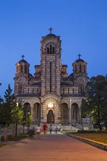 Serbia, Belgrade, Tasmajdan Park, St Marks Church Serbia, Belgrade, Tasmajdan Park, St Marks Church