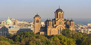 Serbia, Belgrade View of St Marks Church Serbia, Belgrade View of St Marks Church