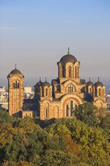 Serbia, Belgrade View of St Marks Church in Tasmajdan Park Serbia, Belgrade View of St Marks Church in Tasmajdan Park