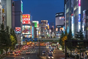 Shinjuku district at night, Tokyo, Japan Shinjuku district at night, Tokyo, Japan