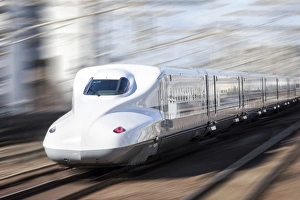 Shinkansen bullet train, Kyoto station, Kyoto prefecture, Japan Shinkansen bullet train, Kyoto station, Kyoto prefecture, Japan