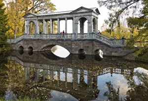 The Siberian Marble Gallery, or Marble Bridge, a decorative pedestrian roofed Palladian The Siberian Marble Gallery, or Marble Bridge, a decorative pedestrian roofed Palladian