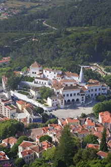 Sintra town and Sintra National Palace (UNESCO World Heritage), Portugal Sintra town and Sintra National Palace (UNESCO World Heritage), Portugal