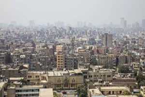 Skyline of Central Cairo, Cairo, Egypt Skyline of Central Cairo, Cairo, Egypt