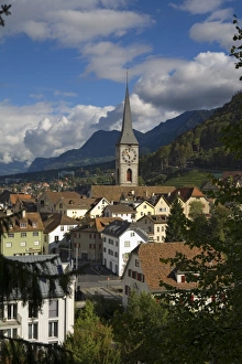 Images Dated 2006 October: AWL Print of Chur Skyline, Graubunden, Switzerland