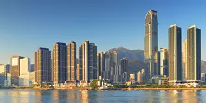 Skyline of Tsuen Wan with Nina Tower, Tsuen Wan, Hong Kong, China Skyline of Tsuen Wan with Nina Tower, Tsuen Wan, Hong Kong, China