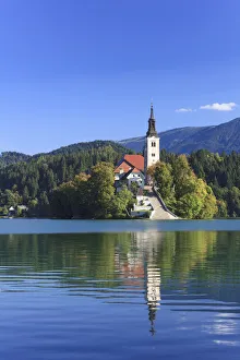 Slovenia, Bled, Lake Bled and Julian Alps Slovenia, Bled, Lake Bled and Julian Alps