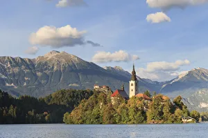 Slovenia, Bled, Lake Bled and Julian Alps Slovenia, Bled, Lake Bled and Julian Alps