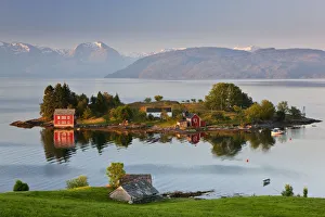 Hardangerfjorden Island Print, Western Norway