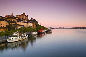 Stockholm Waterfront Prints: Soder Malarstrand at Dawn