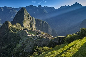 South America, Peru, Urubamba Province, Machu Picchu, UNESCO World Heritage site South America, Peru, Urubamba Province, Machu Picchu, UNESCO World Heritage site