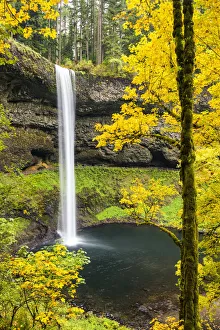 South Falls in Autumn, Silver Falls State Park, Oregon, USA South Falls in Autumn, Silver Falls State Park, Oregon, USA