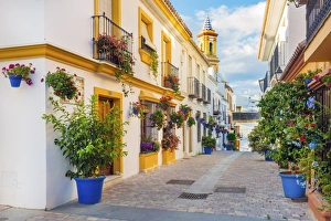 Spain, Andalusia, Estepona, Old town, Nuestra SeaA±ora de Los Remedios Church Spain, Andalusia, Estepona, Old town, Nuestra SeaA±ora de Los Remedios Church