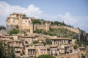 Spain, Aragon, Huesca, Alquezar from a viewpoint Spain, Aragon, Huesca, Alquezar from a viewpoint