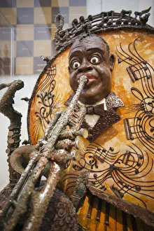 Spain, Barcelona, The Chocolate Museum, Chocolate Model Exhibit of Louis Armstrong Spain, Barcelona, The Chocolate Museum, Chocolate Model Exhibit of Louis Armstrong