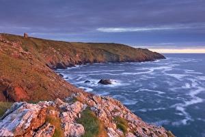 Spectacular evening light illuminating the dramatic Cornish cliffs, Botallack, Cornwall Spectacular evening light illuminating the dramatic Cornish cliffs, Botallack, Cornwall