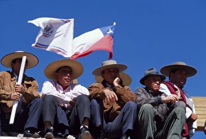 AWL Print of Spectators at the National Rodeo Championship