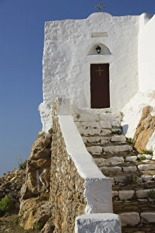 St. Ilias Hill and Church, Hora, Patmos, Greece St. Ilias Hill and Church, Hora, Patmos, Greece