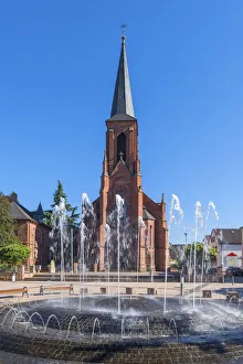 St. Martin church at Bad Bergzabern, Palatinate wine road, Rhineland-Palatinate, Germany St. Martin church at Bad Bergzabern, Palatinate wine road, Rhineland-Palatinate, Germany