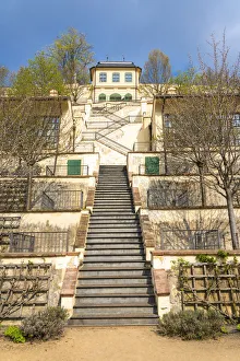 Staircase of Furstenberg Garden by Prague Castle, Mala Strana, Prague, Bohemia, Czech Republic Staircase of Furstenberg Garden by Prague Castle, Mala Strana, Prague, Bohemia, Czech Republic