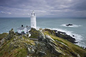 England Landscapes Prints: Start Point Lighthouse in South Devon, England. January 2009