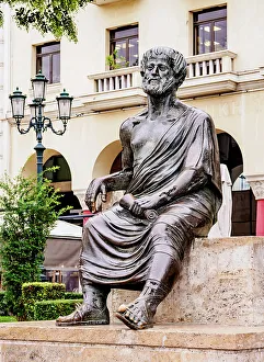 Prints of Statue of Aristotle, Aristotelous Square, Thessaloniki, Central Macedonia, Greece Macedonia Prints: Statue of Aristotle Print, Thessaloniki, Greece