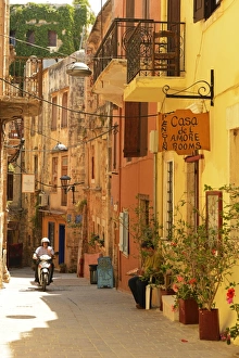 Street in Chania, Crete, Greece, Europe Street in Chania, Crete, Greece, Europe