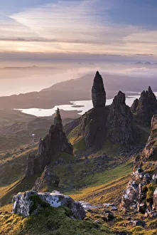 Sunrise over the Old Man of Storr on the Isle of Skye, Scotland, UK Sunrise over the Old Man of Storr on the Isle of Skye, Scotland, UK
