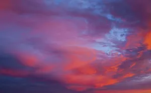 Cloudy Sky At Sunrise Prints: Sunset sky