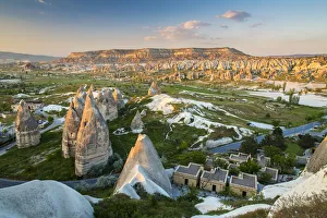 Sunset view over the Red Valley, Goreme, Cappadocia, Turkey Sunset view over the Red Valley, Goreme, Cappadocia, Turkey