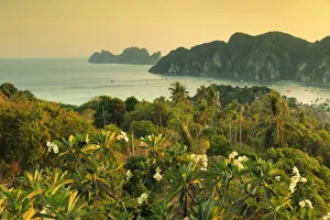 Print of Sunset at Pee Pee Viewing Point, Ko Phi Phi Don