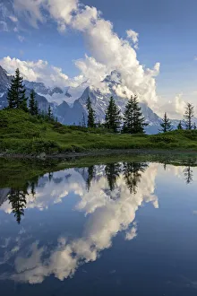 Switzerland, Berner Oberland, Grosse Scheidegg, Lake Chlosterseeli Switzerland, Berner Oberland, Grosse Scheidegg, Lake Chlosterseeli