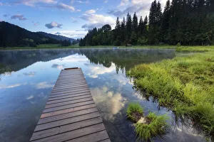 Switzerland, Berner Oberland, Lake Lauenen Switzerland, Berner Oberland, Lake Lauenen