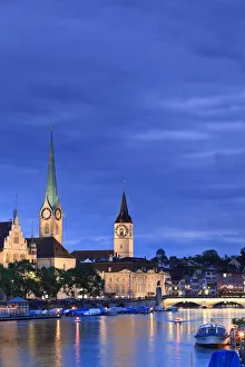 Switzerland, Zurich, Old town and Limmat River Switzerland, Zurich, Old town and Limmat River