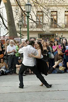 Tango dancers, San Telmo, Buenos Aires, Argentina Tango dancers, San Telmo, Buenos Aires, Argentina