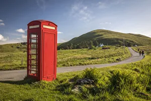 Telephone booth on remote country lane in the north of the Trotternish Peninsula Telephone booth on remote country lane in the north of the Trotternish Peninsula