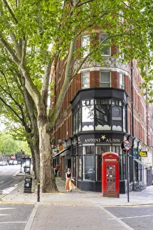 Telephone box, Clerkenwell, London, England, UK Telephone box, Clerkenwell, London, England, UK