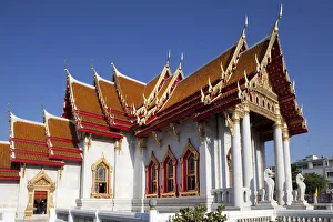 Thailand, Bangkok, Marble Temple, Wat Benchamabophit Thailand, Bangkok, Marble Temple, Wat Benchamabophit