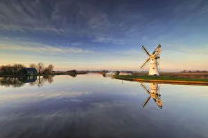 Thurne Mill Reflecting in River Thurne Thurne Mill Reflecting in River Thurne