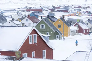 Traditional colorful houses, Berlevag, Varanger Peninsula, Troms og Finnmark, Norway Traditional colorful houses, Berlevag, Varanger Peninsula, Troms og Finnmark, Norway