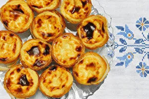 Traditional pasteis de nata (custard tarts). Belem, Lisboa Traditional pasteis de nata (custard tarts). Belem, Lisboa