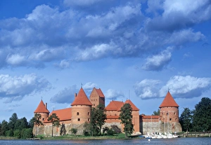 Prints of Trakai Island and Castle nr. Vilnius, Lithuania Lithuania Prints: Trakai Island Castle Print