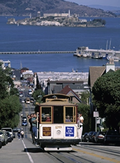 California Tourist Attractions Prints: Tram, Hyde St