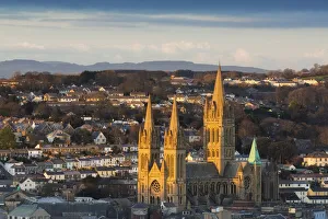 Truro Cathedral at sunset, Truro, Cornwall, England Truro Cathedral at sunset, Truro, Cornwall, England
