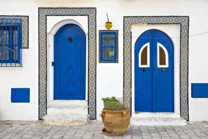 Tunisia, Bizerte, Houses at the old port Tunisia, Bizerte, Houses at the old port