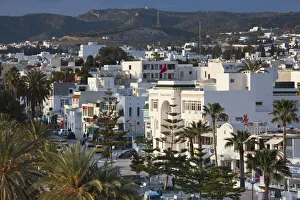Tunisia, Cap Bon, Hammamet, Avenue de la Republique, elevated view Tunisia, Cap Bon, Hammamet, Avenue de la Republique, elevated view