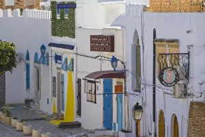Kairouan Collection: Tunisia, Kairouan, A street in the madina